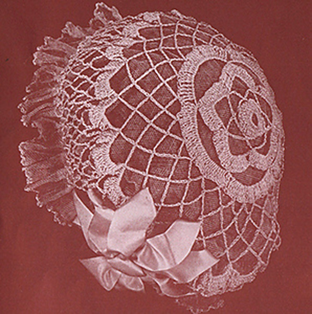 Boudoir Cap in Open Work #17