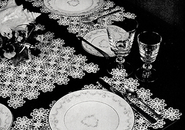 Snowfall Luncheon Set #7414