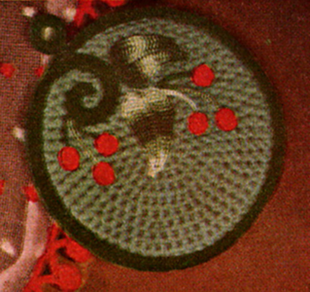 Cherry Whirl Pot Holder #17