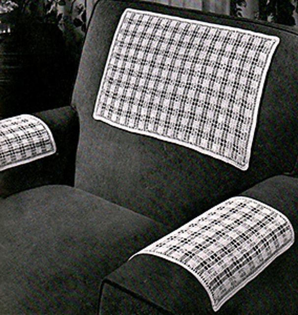 Gingham Square Chair Set #C-102
