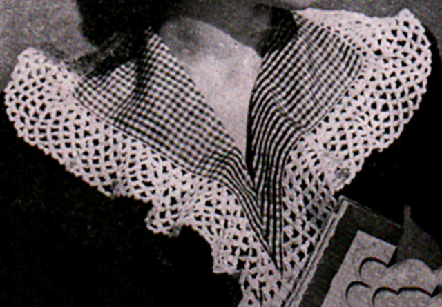 Crochet Trimmed Collar #16