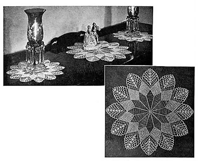 Star of them All Buffet Doily Set