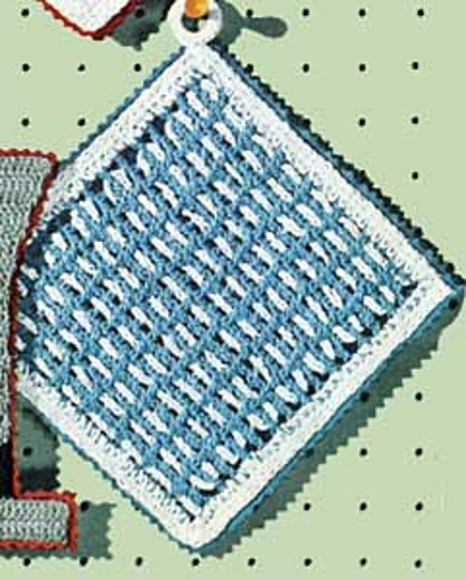 Woven Plaid Pot Holder #S-705