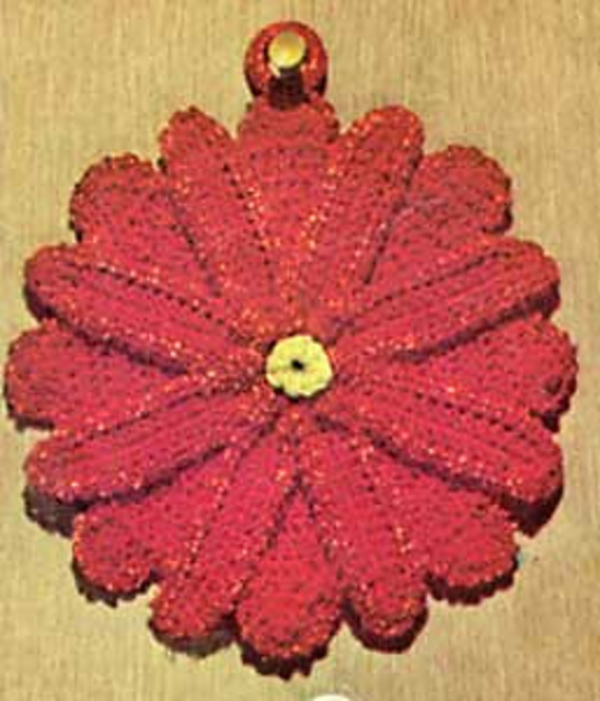 Poinsettia Pot Holder #S-714