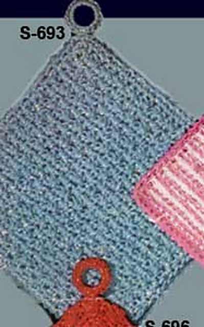 Blue Metallic Pot Holder #S-693