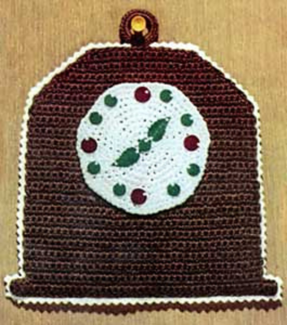 Grandpa's Clock Pot Holder #S-717