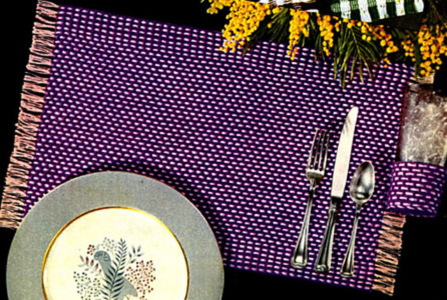 Tweed Luncheon Set #S-401