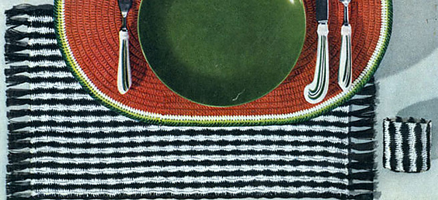 Ribbon Twist Luncheon Set #S-413