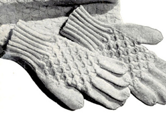 Short Cable Gloves #4018