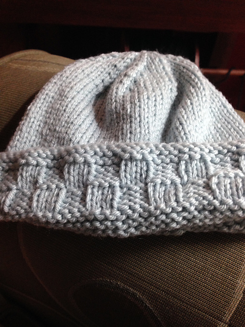 Basket-Weave Baby Cap
