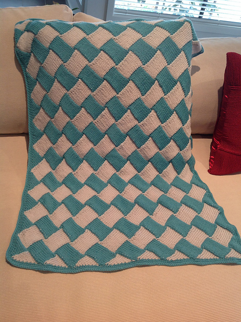 Entrelac Baby Car Seat Cover