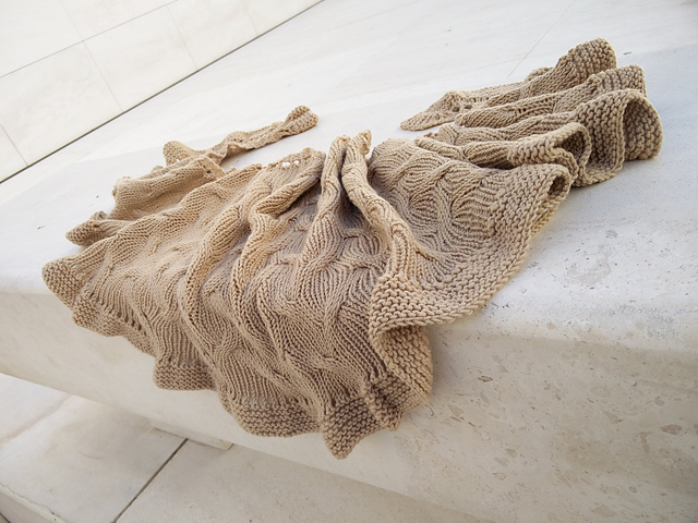 Crescent Sandstorm Shawl