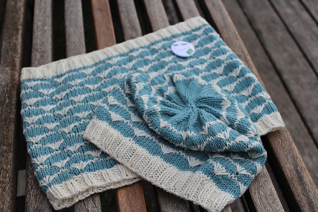Aligned Wildflower Hat and Cowl
