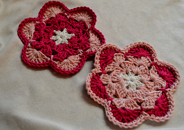 Flower Coasters