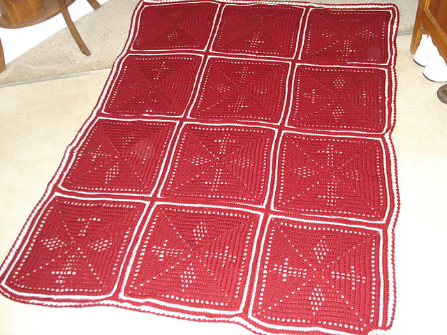 Cross and Diamond 12" Square
