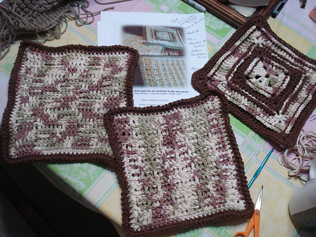 Celebrate the Square Dishcloth Trio