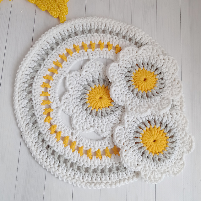 Flower Placemat and Coaster