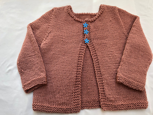 The Seal-line Shoulder Method Girl's Cardigan