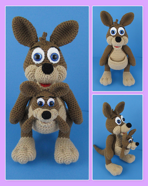 Ravelry: Ruby Roo Kangaroo pattern by Deanna Albon