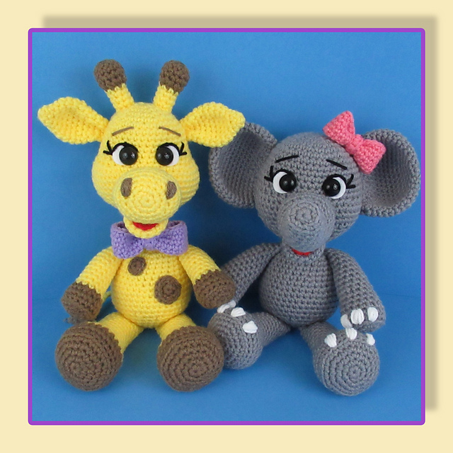 Giraffe and Elephant