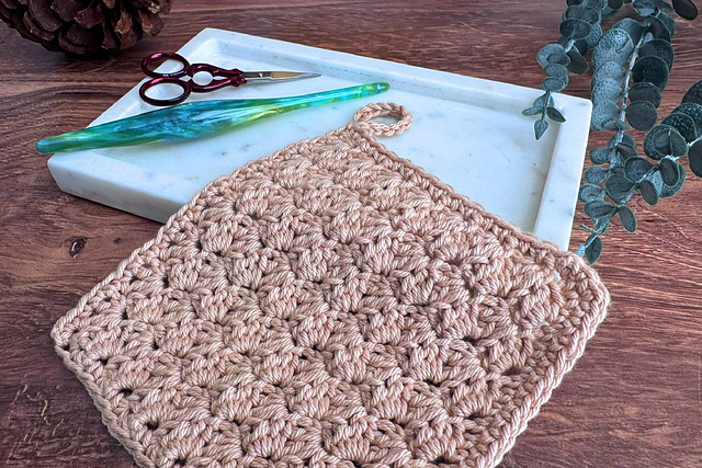 Slant Stitch Washcloth