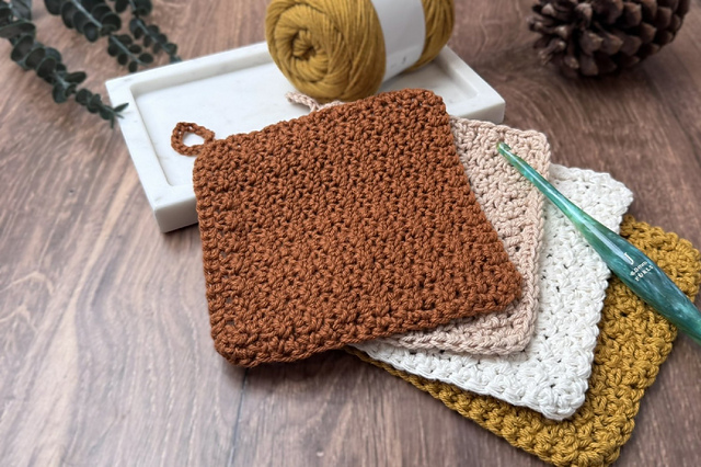 Crunch Stitch Washcloth