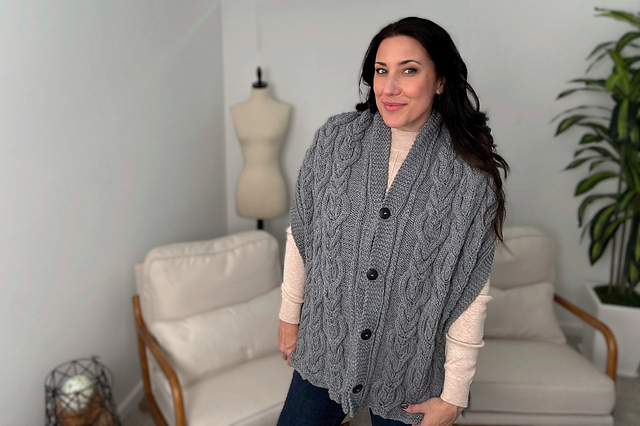 Perched Owl Shawl