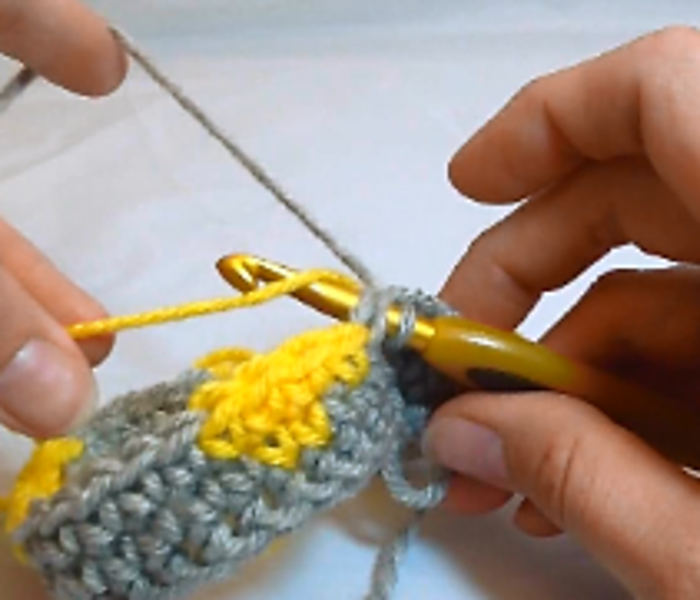 Fair Isle Crochet Tutorial #3