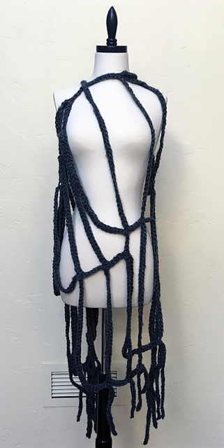 Cobweb Shawl or Spider Scarf for Adults