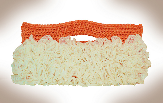 Ruffled Clutch Purse