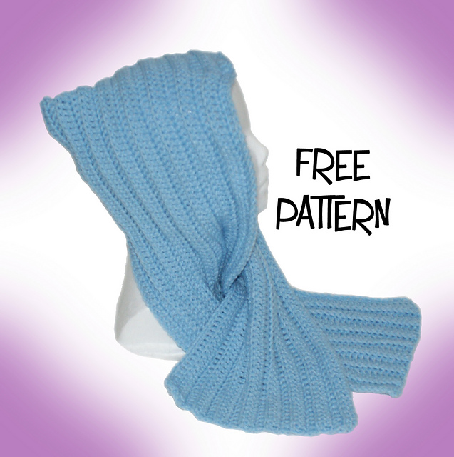 Little Blue Riding Hooded Scarf