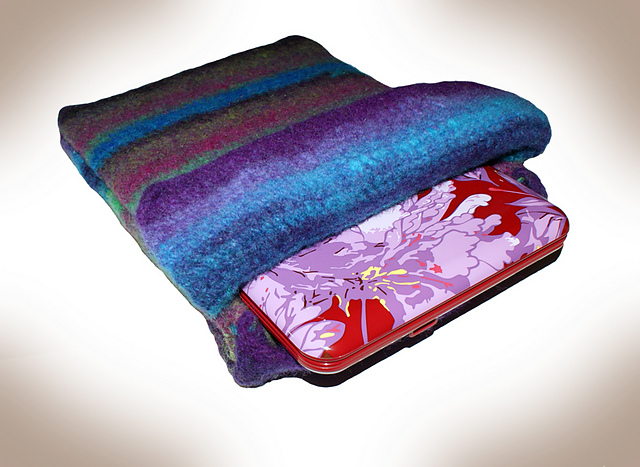 Custom Felted Laptop / iPad Case