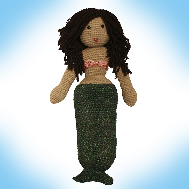Mermaid Costume for Girl Doll