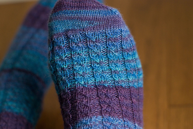 corded rib sock