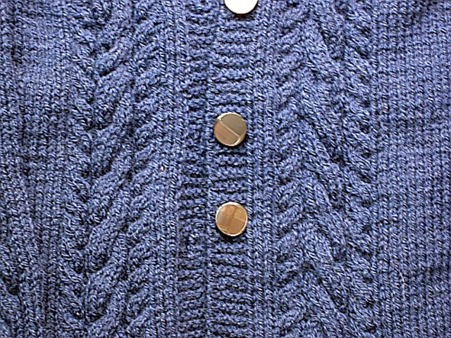 Cabled V-neck Cardigan