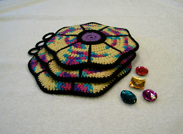 Jewel Heptagonal Potholder