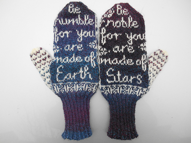 Earth and Stars Mittens