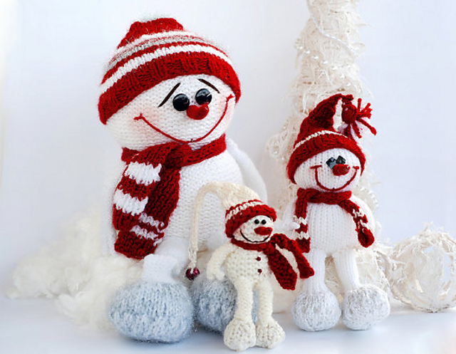 3 Snowmans - Christmas Ornament
