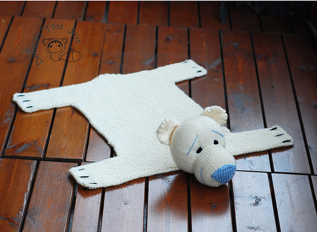 Baby Blanket Polar Bear Rug ( Mat )