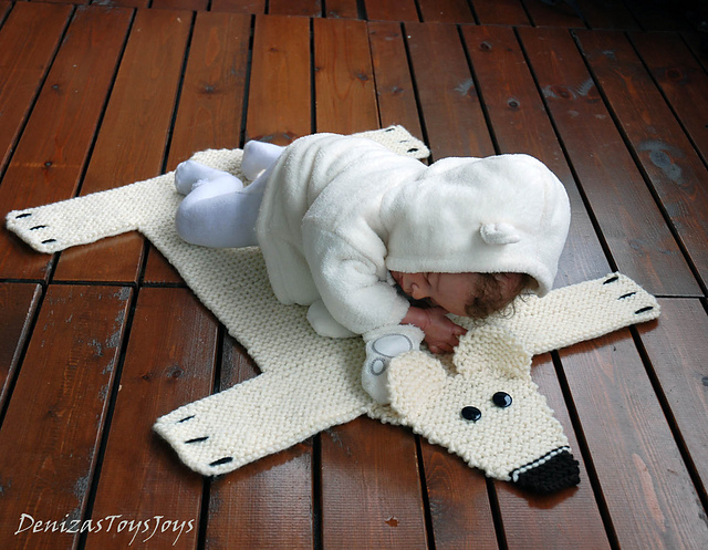 Baby Blanket Polar Bear Rug ( Mat ) Number 2