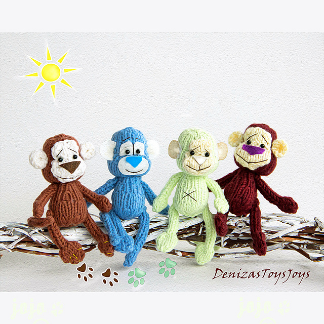 Monkeys. The symbol of new 2016 year.