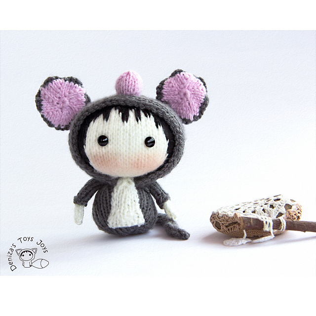 Gray Mouse Doll