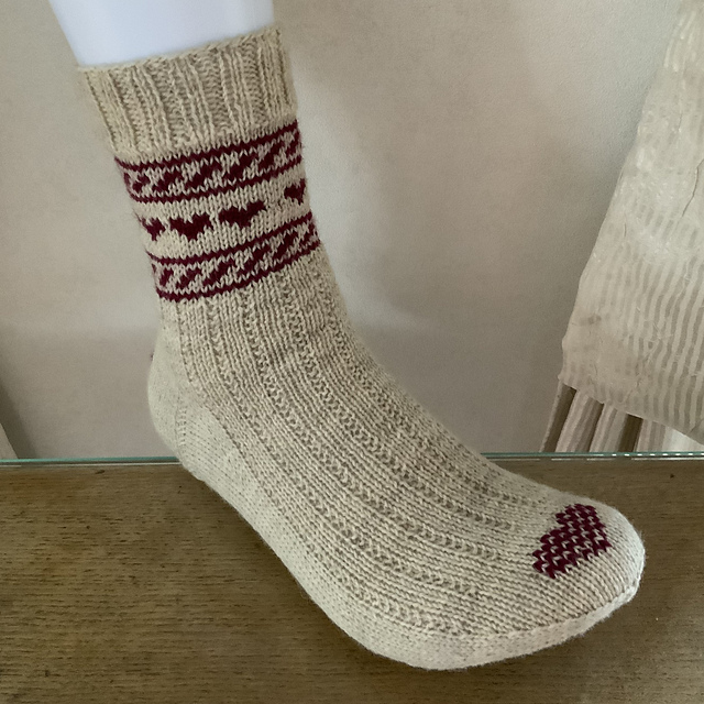 Edeline, Socken mit Herz