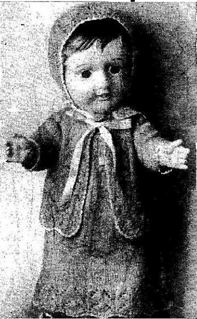A Knitted Outfit For A 20" Doll