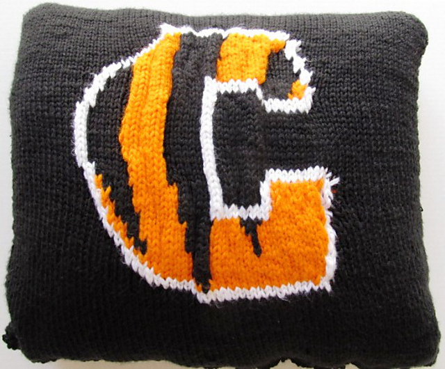 C is for Carson Bengals Football Pillow
