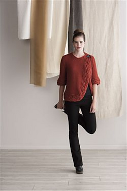 Turned Cable Cardigan