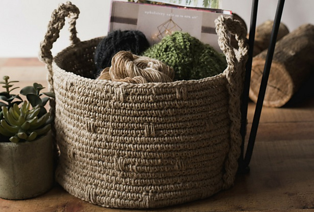Rustic Braided Basket