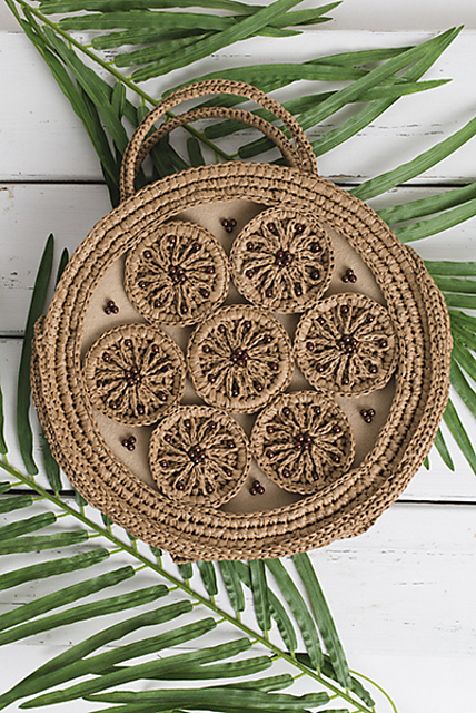 Round Trip Raffia Bag