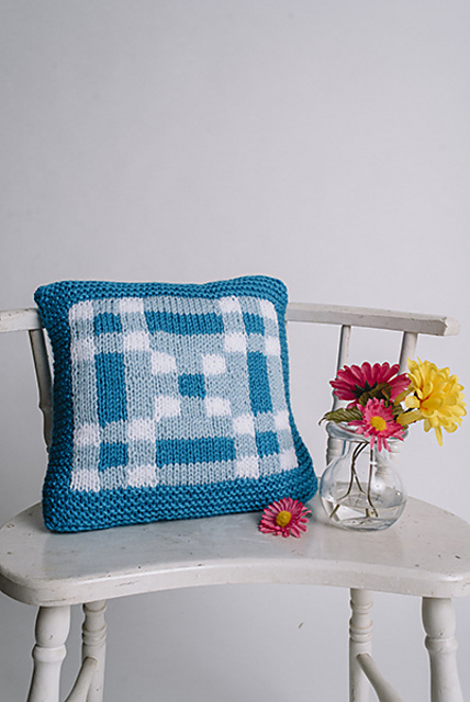 Shuffled Gingham Pillow