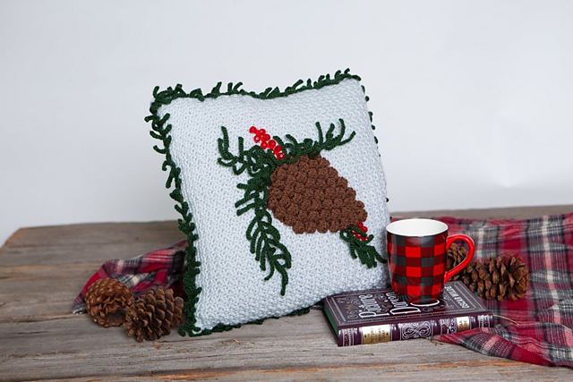 Pillow to Pine (crochet)
